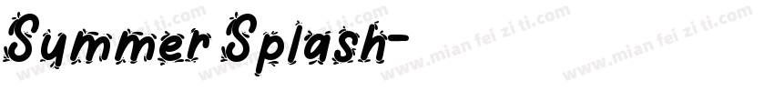 Summer Splash字体转换
